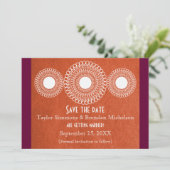 Eastern Far Sunset Chic Save the Date 招待状 (スタンド正面)