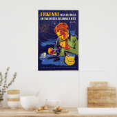 Eastern German Poster FDJ Course work of the Free ポスター (キッチン)