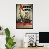 Eastern German Propaganda Poster Come to us! Tank ポスター (ホームオフィス)