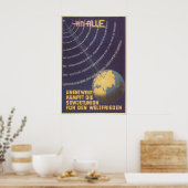 Eastern German Propaganda Poster Unwavering fights ポスター (キッチン)