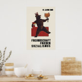 Eastern Germany Poster 10 years GDR Peace ポスター (キッチン)