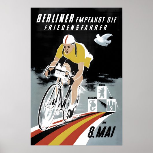 Eastern Germany Poster Berlin welcomes the peace ポスター (正面)