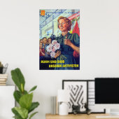 Eastern Germany Propaganda Poster FDGB glory and ポスター (ホームオフィス)