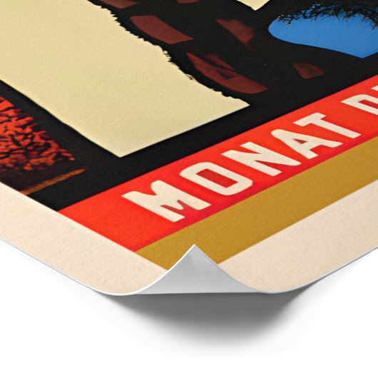 Eastern Germany Propaganda Poster Soviet ポスター (角)