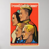 Eastern Germany Propaganda Poster Soviet ポスター (正面)