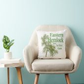 Eastern Hemlock Botanical Nature Decor Pillow クッション (椅子)