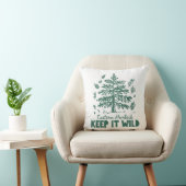 Eastern Hemlock Keep It Wild Nature Throw Pillow クッション (椅子)