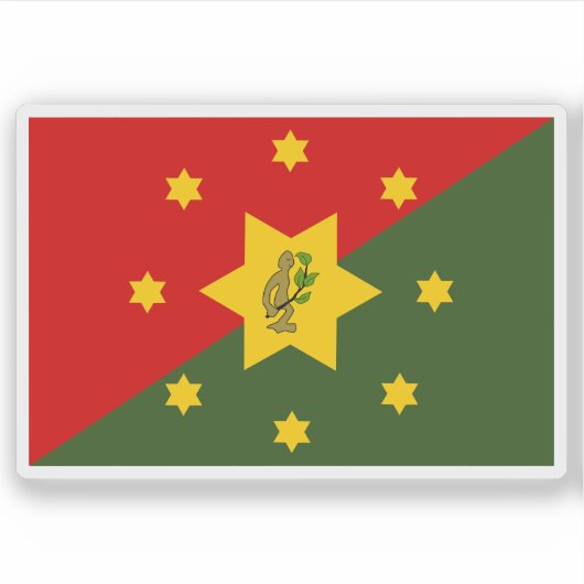 Eastern Highlands Province flag, Papua New Guinea シール (正面)