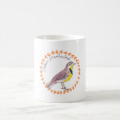 Eastern Meadowlark bird species birding logo コーヒーマグカップ (中央)