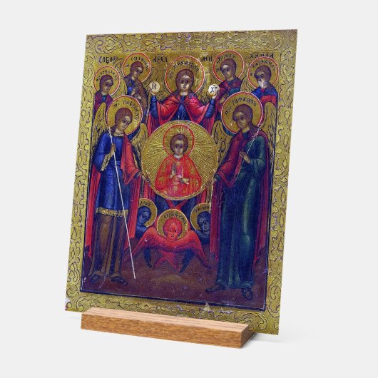 Eastern Orthodox Christianity Seven Archangels アクリルサイン (傾斜)