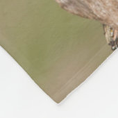 Eastern Screech Owl フリースブランケット (角)