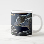 Eastern Timber Wolf、不在を嘆き悲しむ –  ジャンボコーヒーマグカップ (右)