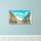 Eastern View from Center StreetPocatello, ID キャンバスプリント (インサイチュ (ウッドフロア))