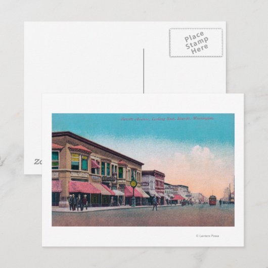 Eastern View from Hewitt AvenueEverett, WA ポストカード (正面/裏面)