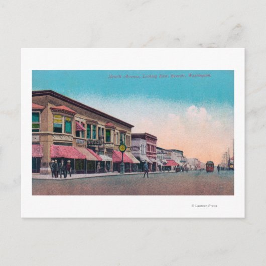 Eastern View from Hewitt AvenueEverett, WA ポストカード (正面)