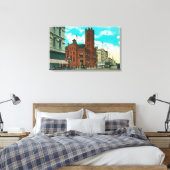 Eastern View from K St Looking at Post Office キャンバスプリント (インサイチュ (寝室))