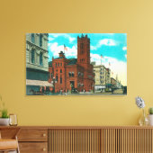 Eastern View from K St Looking at Post Office キャンバスプリント (インサイチュ (リビング))