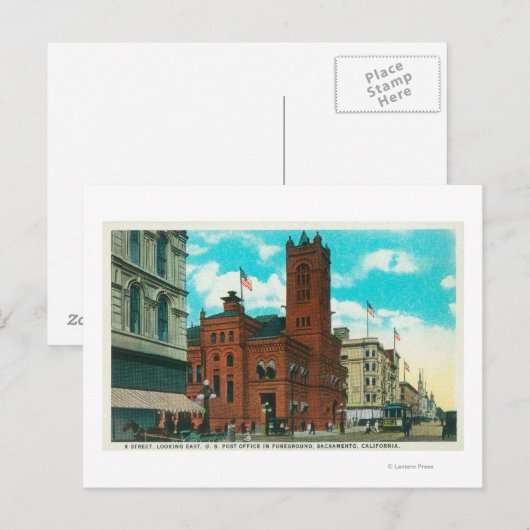 Eastern View from K St Looking at Post Office ポストカード (正面/裏面)