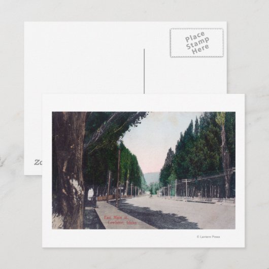 Eastern View on Main StreetLewiston, ID ポストカード (正面/裏面)