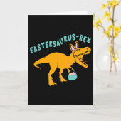Eastersaurus Easter Dinosaur Gift For Teen Boys An カード (黄色い花)