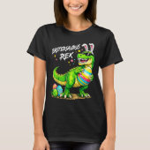 Eastersaurus Rex Funny Dinosaur Easter T Rex Bunny Tシャツ (正面)