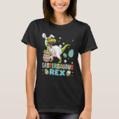 Eastersaurus Rex Trex Easter Bunny Dino Boys Kids  Tシャツ (正面)