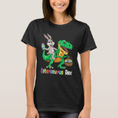 Eastersaurus Rex Trex Easter Bunny Dino Boys Kids  Tシャツ (正面)