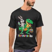 Eastersaurus Rex Trex Easter Bunny Dino Boys Kids  Tシャツ (正面)