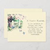 Eastertideのイースターブルーバード シーズンカード (正面/裏面)