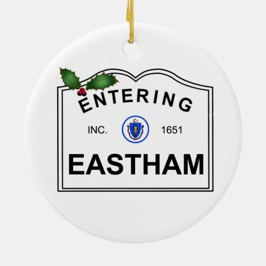 Eastham MA セラミックオーナメント (裏面)