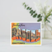 Easton, Pennsylvania Vintage Travel ポストカード (スタンド正面)
