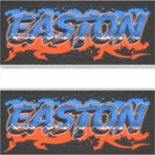 Easton Vorname Name Graffiti Aufkleber Sticker シール (正面)