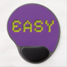 EASY ネオン ピクセルアート デスクマット - ラージ パープル ゲーミング