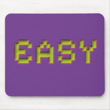 EASY レトロピクセルアートゲーミングマウスパッド - 3DネオンDe