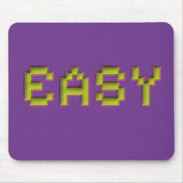 EASY レトロピクセルアートゲーミングマウスパッド - 3DネオンDe マウスパッド