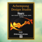 Easy-Apply Luxury: Achempong Residue-Free Store HR ウィンドウサイン (シート3)