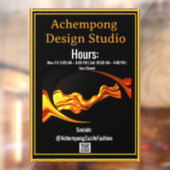 Easy-Apply Luxury: Achempong Residue-Free Store HR ウィンドウサイン (シート2)