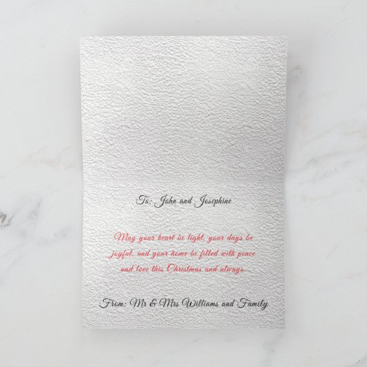 Easy Custom Digital Add Your Face 4 Photo Elves カード (内部)