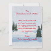 Easy Custom Funny Pomsky Dog Christmas Card 案内状 (裏面)