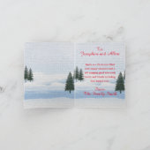 Easy Customisable Cute Siberian Husky Xmas Card カード (内部)