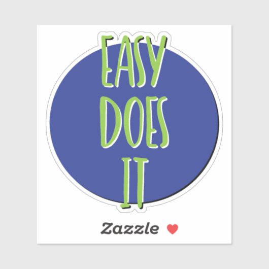 Easy Does It 12ステップスローガン シール (シート)
