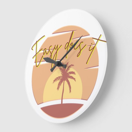 Easy Does it Clock ラージ壁時計 (傾斜)