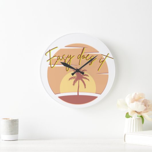 Easy Does it Clock ラージ壁時計 (ホーム)