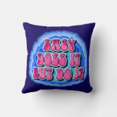 Easy Does It Geode 12 Step AA Recovery Slogan クッション (裏面)