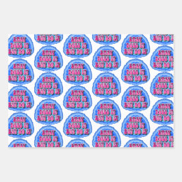 Easy Does It Geode 12 Step AA Recovery Slogan ラッピングペーパーシート