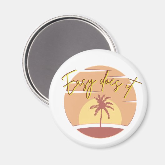 Easy Does it Sunset Magnet マグネット (正面/裏面)