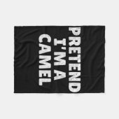 Easy Lazy Halloween Costume  フリースブランケット (正面(横))