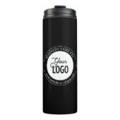 Easy Logo Replacement & Customizable Text | Black タンブラー (正面)