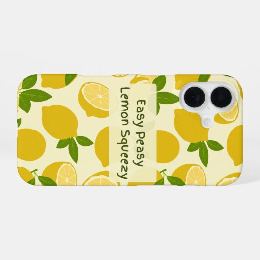 Easy Peasy Lemon Squeezy iPhone 16ケース (裏面横)