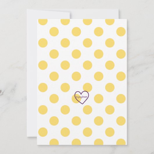 Easy Peasy Lemon Three-sy, Lemon 3rd Birthday 招待状 (裏面)